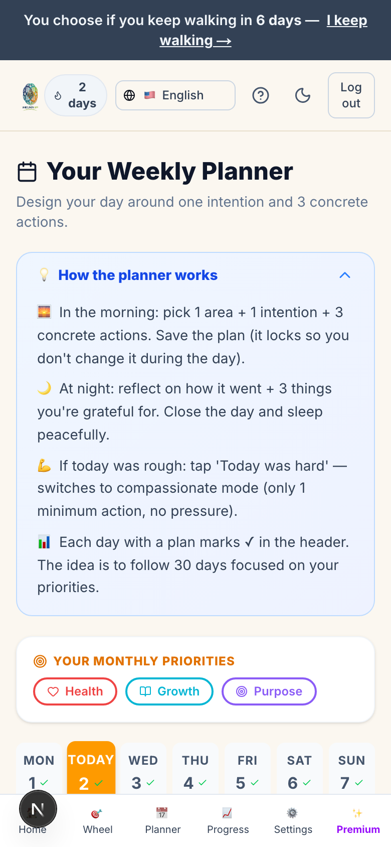 📅 Your daily plan, ready to execute